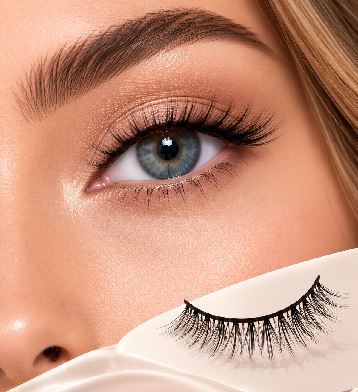 Velvitae Natural Wispy False Eyelashes – 5 Pairs | Lightweight Soft Fiber Lashes