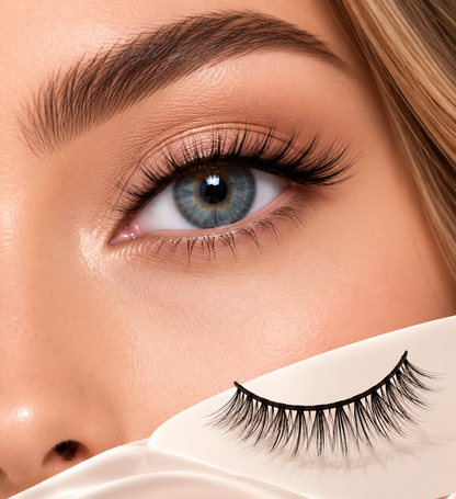 Velvitae Natural Wispy False Eyelashes – 5 Pairs | Lightweight Soft Fiber Lashes
