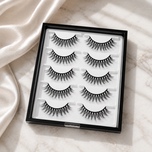 Wispy Volume False Eyelashes – Lightweight Fluffy Strip Lashes for Natural Glam