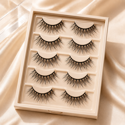 Natural Wispy False Eyelashes – Lightweight Soft Lash Extensions for Everyday Glam