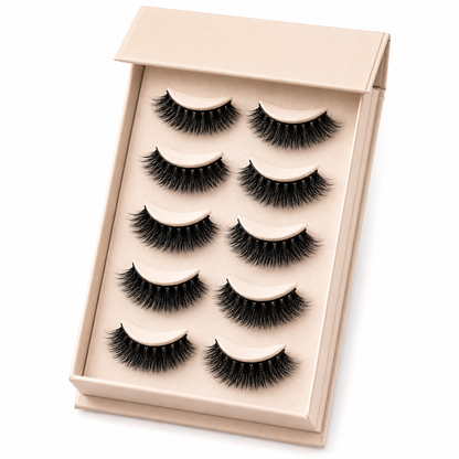 Velvitae Dramatic Wispy False Lashes – Soft Lightweight Volume Eyelashes