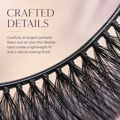 Velvitae Dramatic Wispy False Lashes – Soft Lightweight Volume Eyelashes