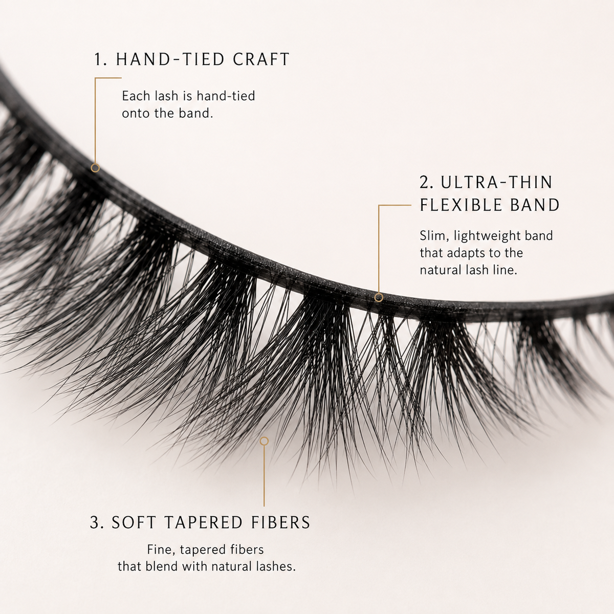 Velvitae 3D Faux Mink Lashes – 5 Pairs | Lightweight Fluffy Volume False Eyelashes
