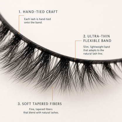 Velvitae 3D Faux Mink Lashes – 5 Pairs | Lightweight Fluffy Volume False Eyelashes