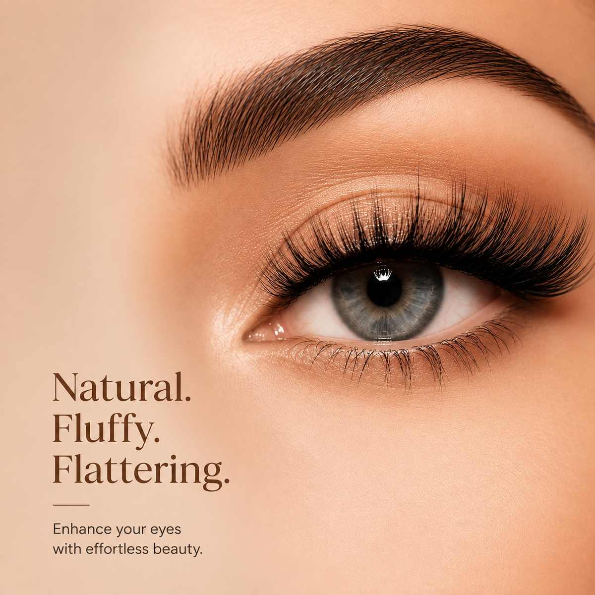 Velvitae Natural Fluffy False Eyelashes – 5 Pairs | Lightweight Wispy Strip Lashes