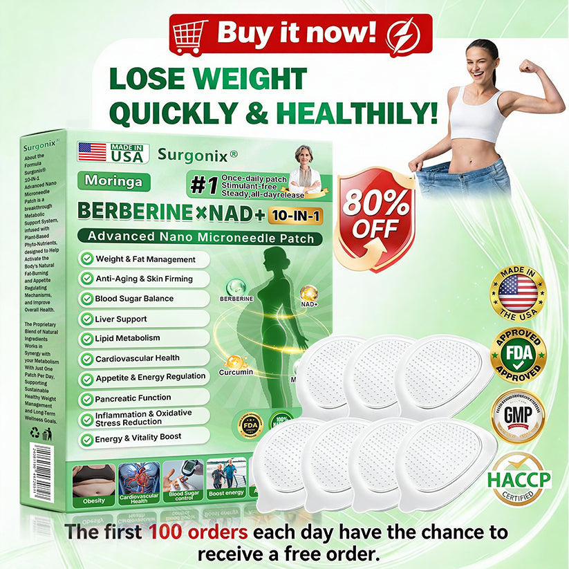 FDA Rеgіstеrеd & GMP Cеrtіfіеd | 🔋Surgoᴎix® 𝐌𝐨𝐫𝐢𝐧𝒈𝗮 𝑩𝒆𝒓𝒃𝒆𝐫𝐢𝐧𝐞𝐱 𝐍𝗔𝒟+ 10-𝑖n-1 𝐍a𝒏𝒐 𝐌𝐢𝐜𝐫𝑜𝑛𝑒𝑒𝗱𝗹𝗲 𝐏𝐚𝒕𝒄𝒉🔋(𝐉𝐮𝐬𝐭 𝐨𝐧𝐜𝐞 𝐚 𝐝𝐚𝐲, 𝐯𝐢𝐬𝐢𝐛𝐥𝐞 𝐜𝐡𝐚𝐧𝐠𝐞𝐬 𝐢𝐧 𝟕 𝑫𝐚𝐲𝐬） 𝐅𝐨𝐫 𝐎𝐛𝐞𝐬𝐢𝐭𝐲,  𝙇𝙊𝙊𝙎𝗘 𝗦𝗞𝗜𝗡,𝐝𝐢𝐚𝐛𝐞𝐭𝙚𝙨, 𝐬𝐥𝐞𝐞𝐏 𝐚𝐩𝐧𝐞𝐚, 𝐣𝐨𝐢𝐧𝐭 𝐢𝐬𝐬𝐮𝙚𝙨, 𝐚𝐧𝐝 𝐦𝐨𝐫𝐞