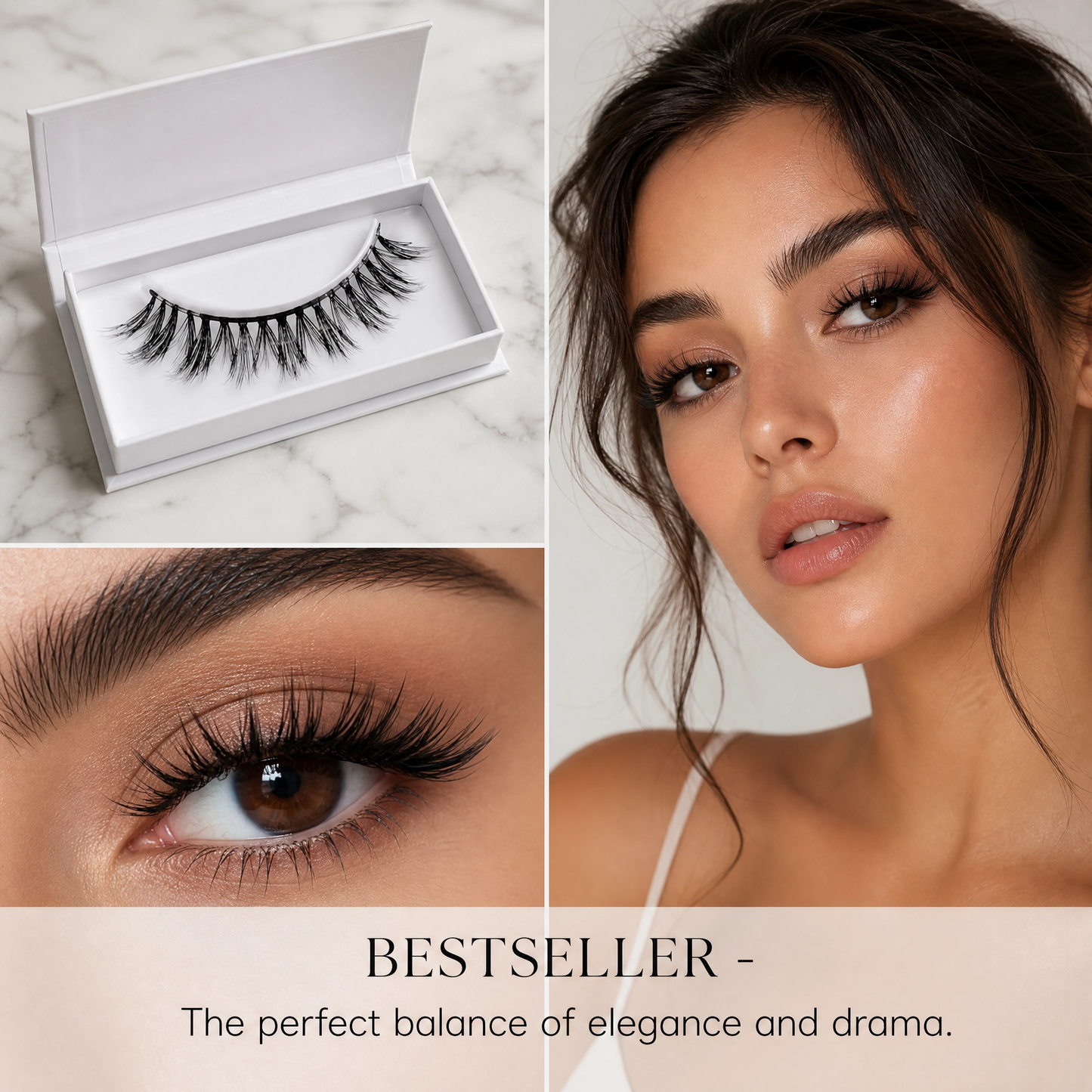 Wispy Volume False Eyelashes – Lightweight Fluffy Strip Lashes for Natural Glam