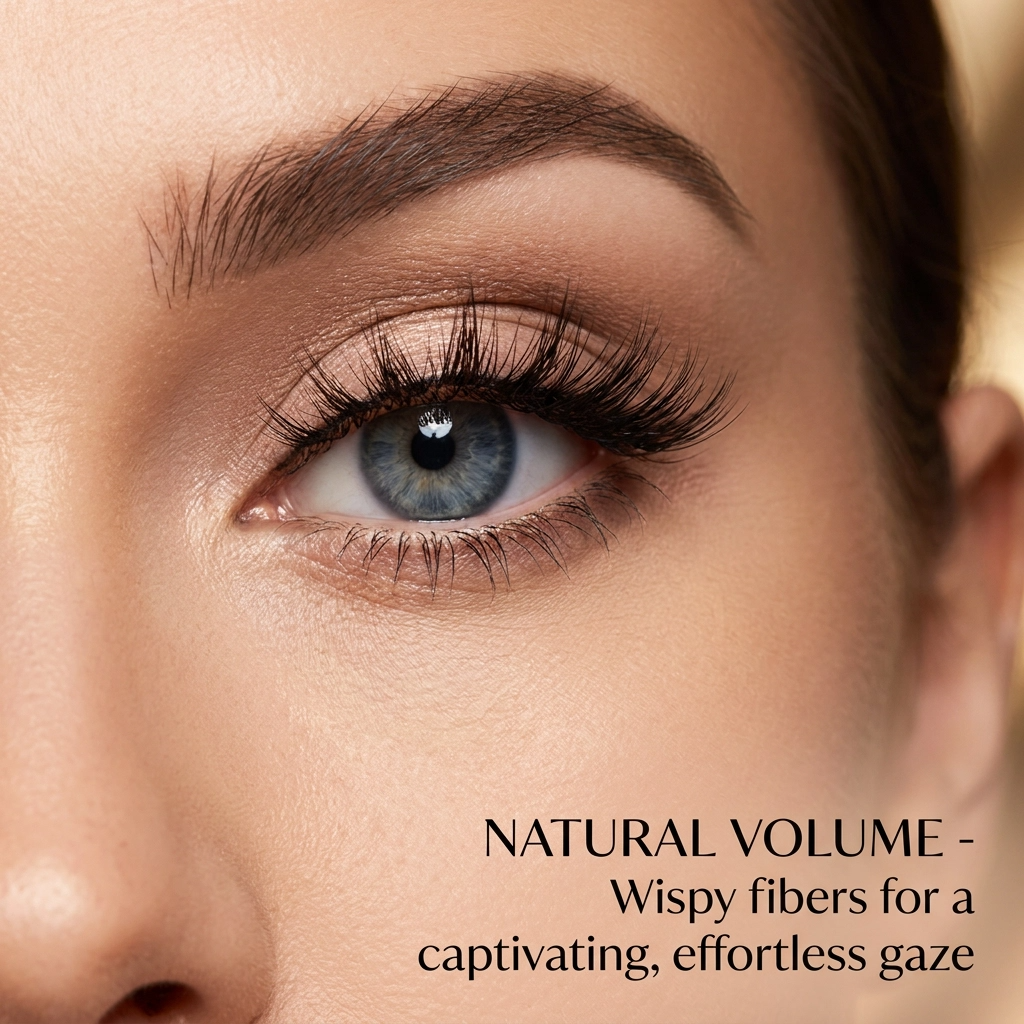 Wispy Volume False Eyelashes – Lightweight Fluffy Strip Lashes for Natural Glam