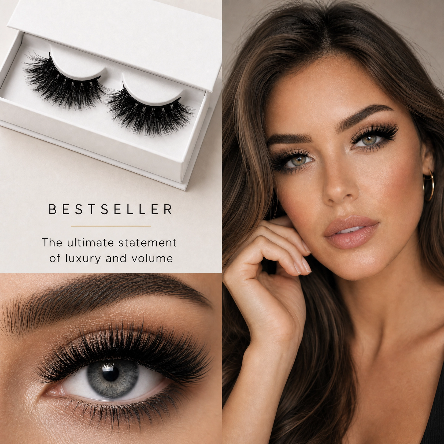 Dramatic Wispy False Lashes – Soft Lightweight Volume Eyelashes