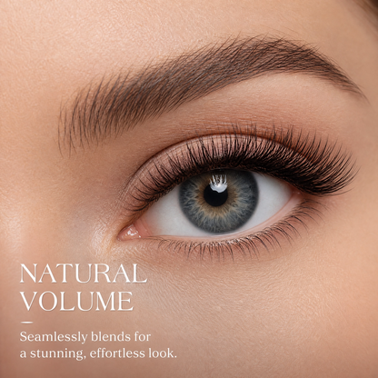 Natural Volume False Eyelashes – Lightweight Wispy Lashes with Soft Flexible Band